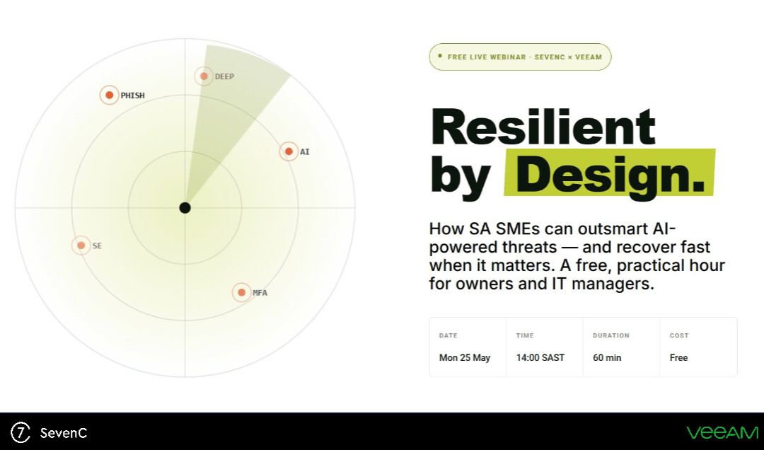 Resilient by Design: Free Webinar Recap — Protecting Your People and Your Data | SevenC + Veeam